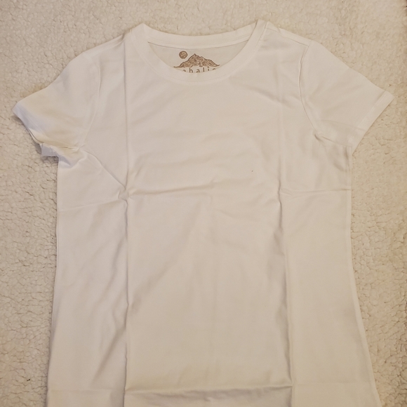 Cotton White Crew Neck Tee Shirt - Picture 3 of 5